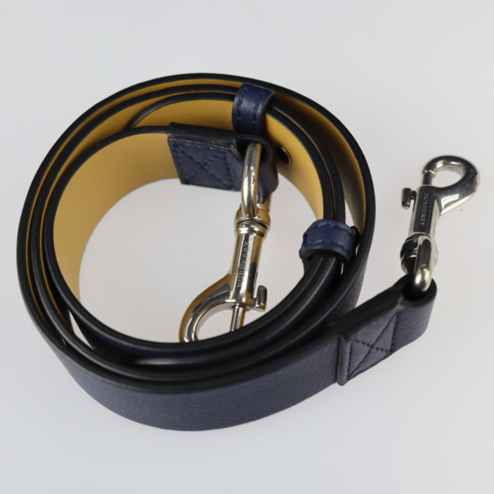 Burberry Medium Belt Bag Handbag Leather Navy Ivory - Picture 6 of 8
